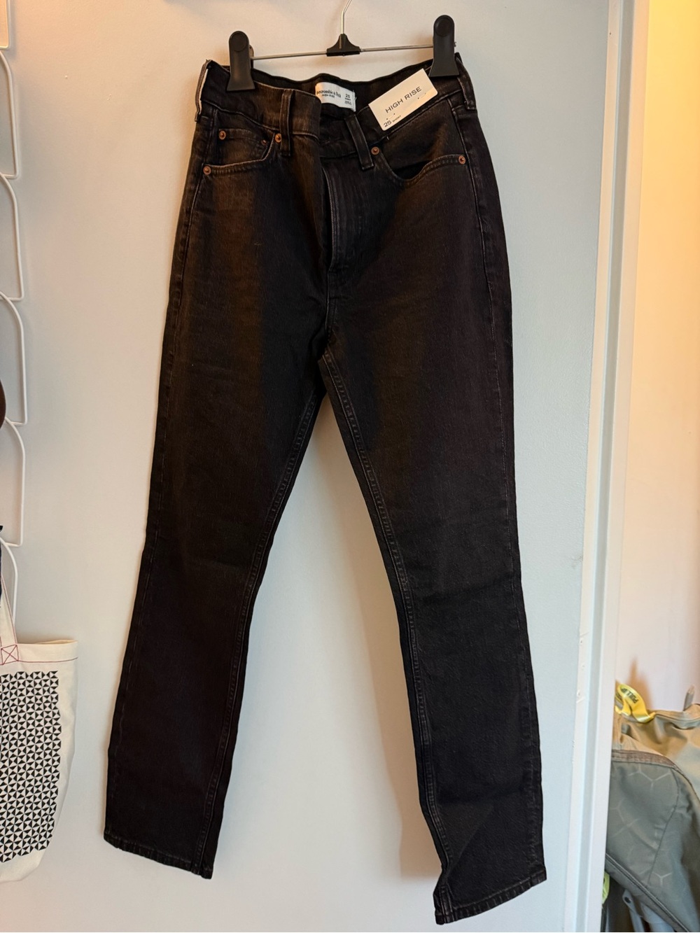 Abercrombie & Fitch Black Slim Straight Jeans